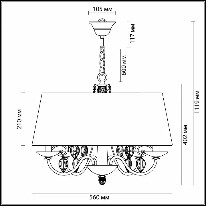 Подвесная люстра Odeon Light Niagara 3921/4 2_OD_3921_4.webp big