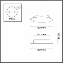 Настенный светодиодный светильник Odeon Light Solario 3562/9WL 2_OD_3562_9WL.webp small