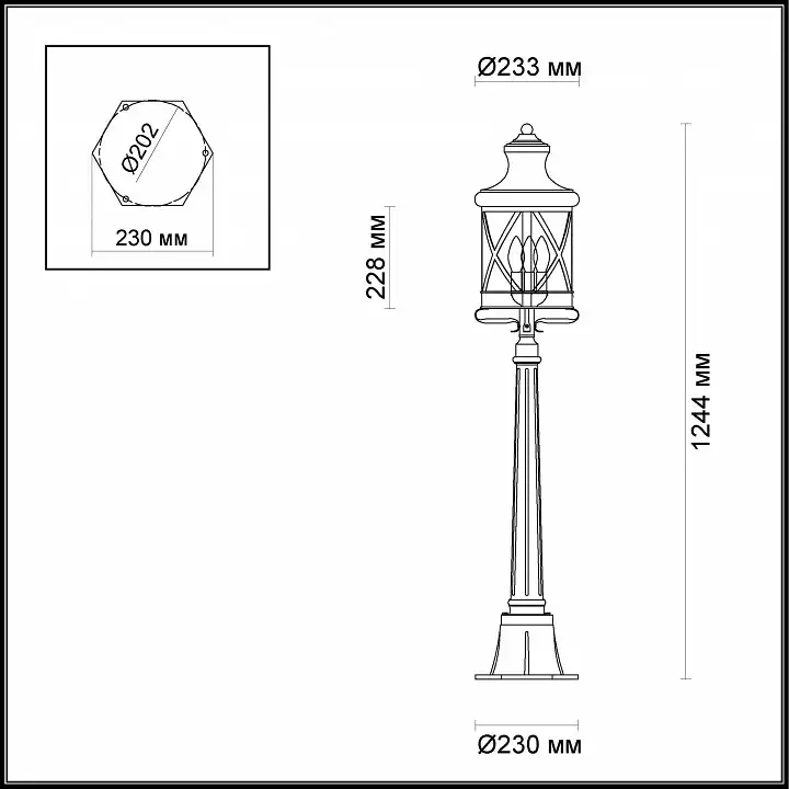 Уличный светильник Odeon Light Sation 4045/3F 1_OD_4045_3F.webp big