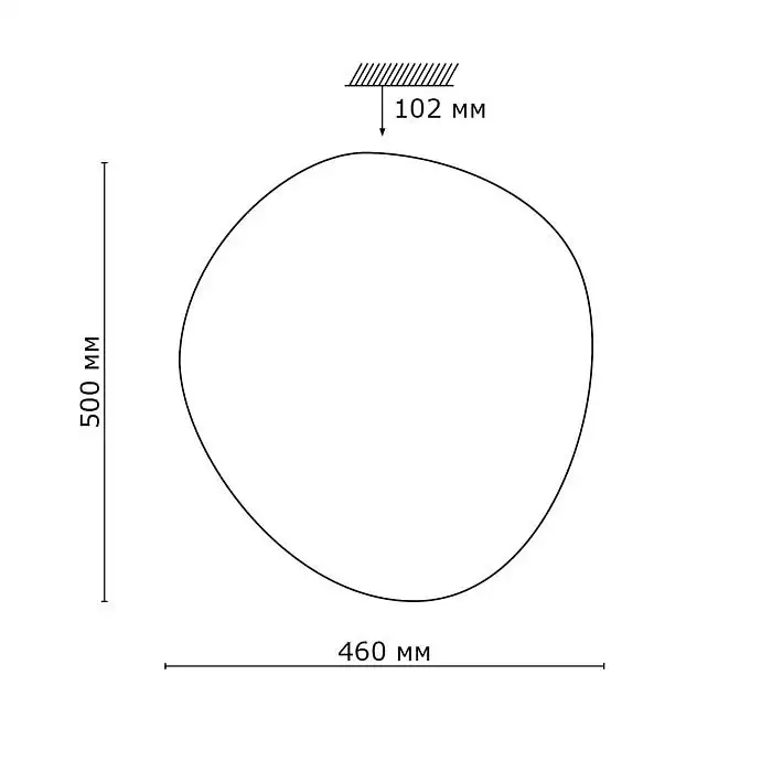 Настенно-потолочный светодиодный светильник Sonex Led Stone 2039/DL 5_SN_2039_DL.webp big