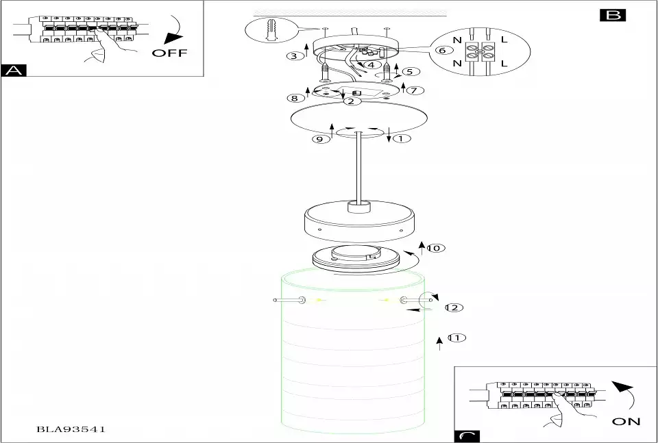 Подвесной светильник Eglo Olvero 93541 2_EG_93541.webp big