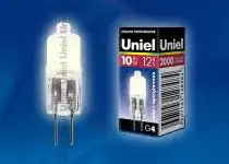 Лампа галогеновая Uniel  G4 10Вт K 480 1_UL_00480.webp small