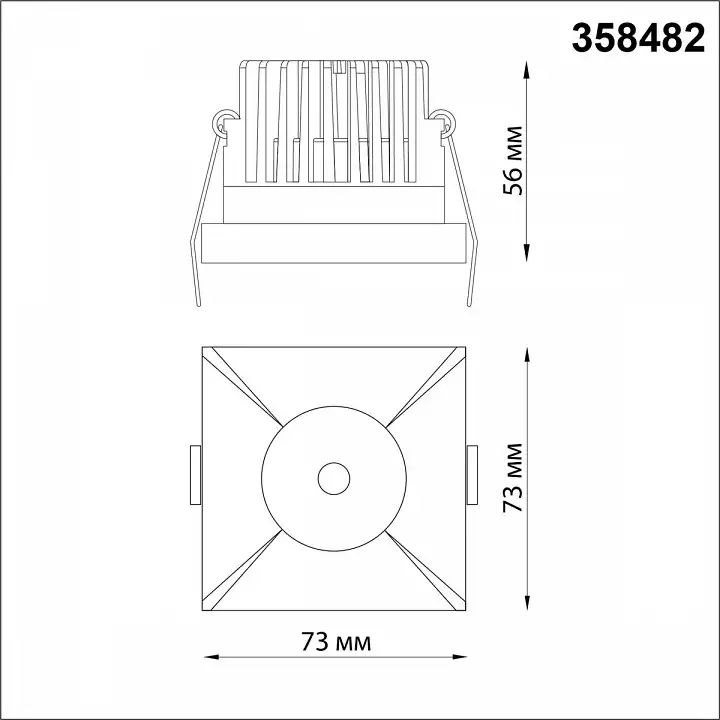 Встраиваемый светильник Novotech Metis 358482 1_NV_358482.webp big
