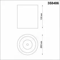 Накладной светильник Novotech Recte 358486 2_NV_358486.webp small
