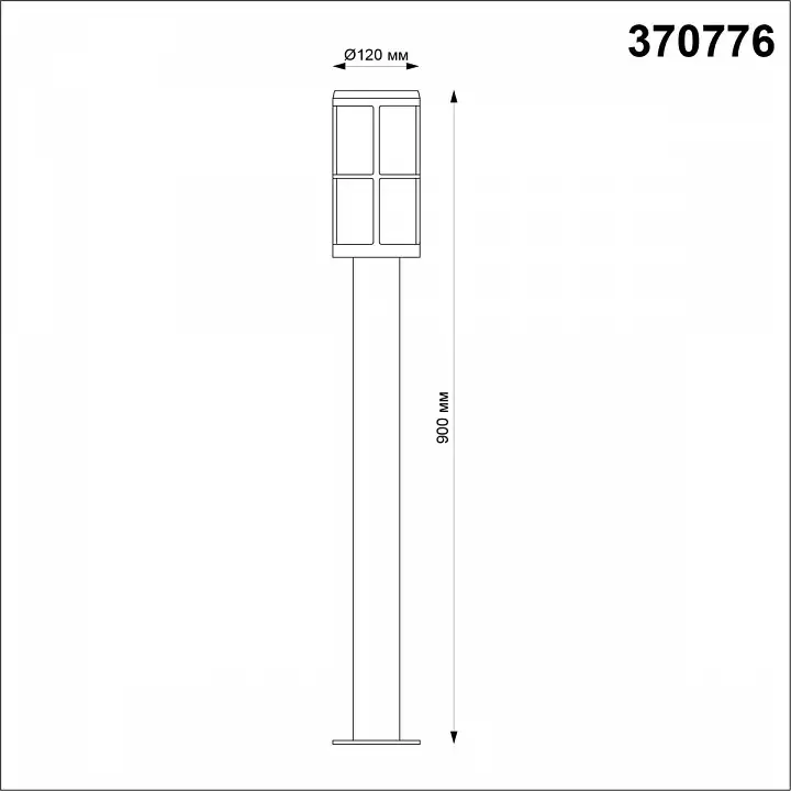 Наземный низкий светильник Novotech Zebra 370776 2_NV_370776.webp big