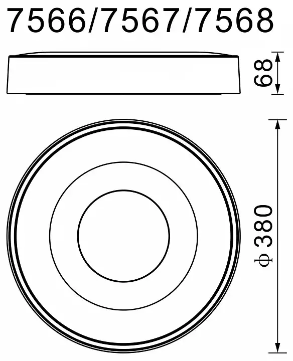 Накладной светильник Mantra Coin 7567 2_MN_7567.webp big