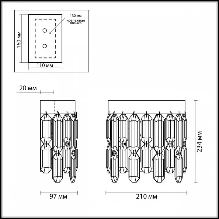 Накладной светильник Odeon Light Dakisa 4986/2W 2_OD_4986_2W.webp big