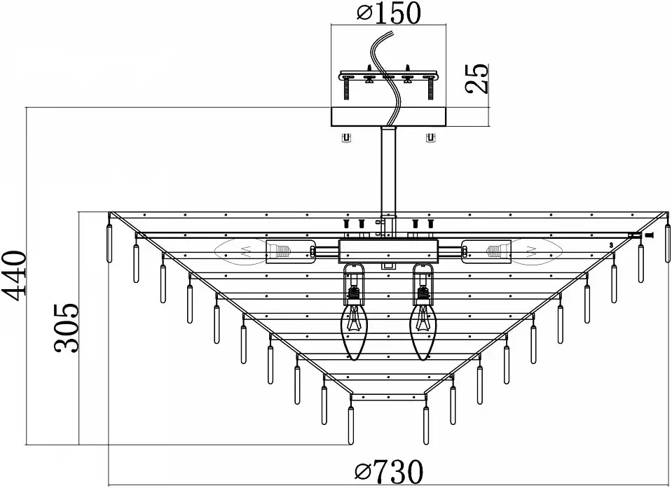 Люстра на штанге Maytoni Mazzo MOD130CL-14G 2_MY_MOD130CL-14G.webp big