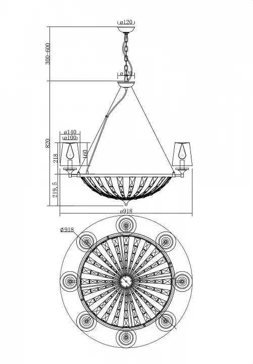 Подвесная люстра Maytoni Pantheon H021PL-08CH 3_MY_H021PL-08CH.webp big