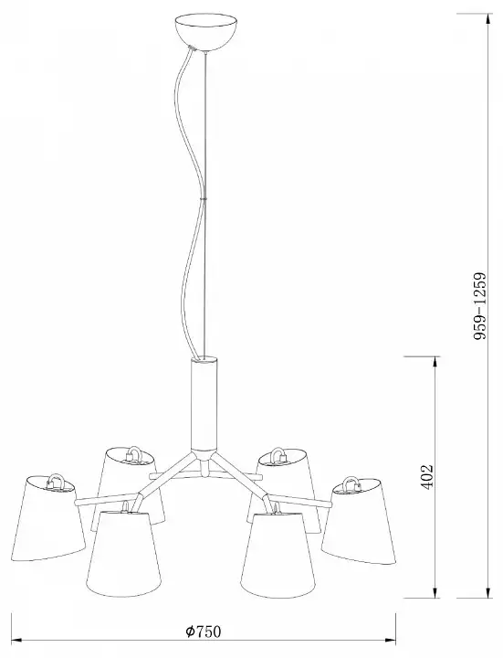 Подвесная люстра Freya Nordic FR5127PL-06B 2_MY_FR5127PL-06B.webp big