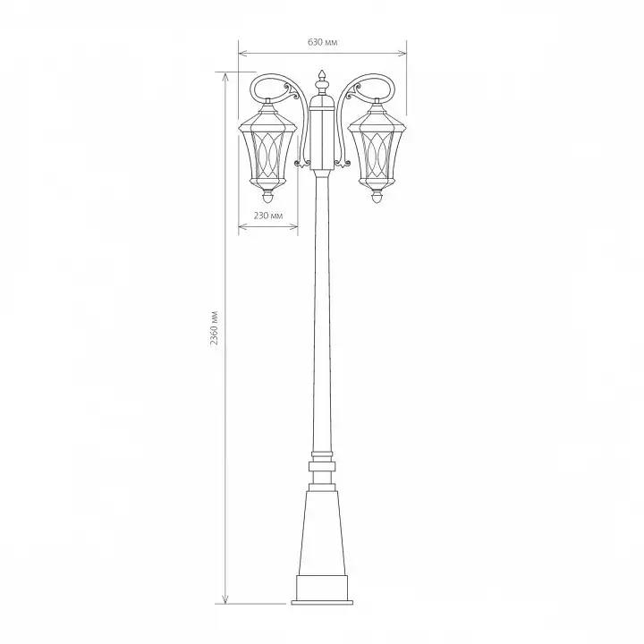 Фонарный столб Elektrostandard Virgo F/2 a031925 3_ELK_a031925.webp big
