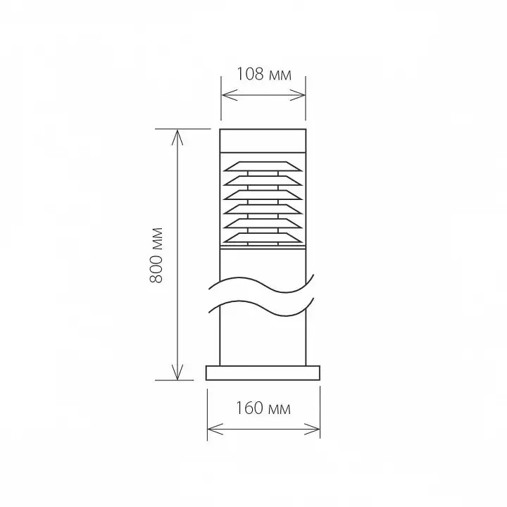 Наземный высокий светильник Elektrostandard Techno a035093 2_ELK_a035093.webp big