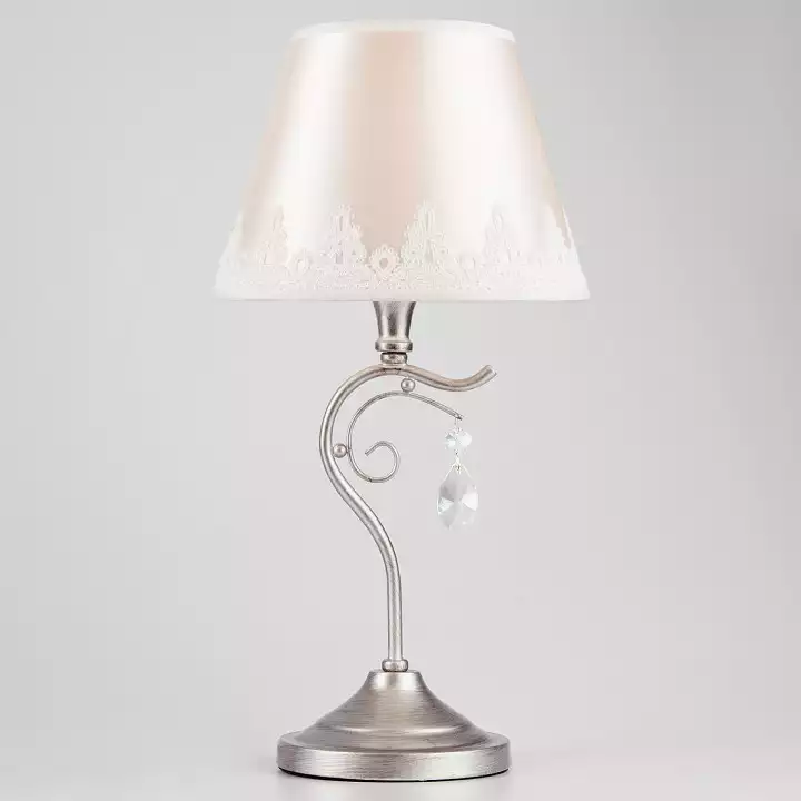 Настольная лампа декоративная Eurosvet Incanto 01022/1 серебро 0_EV_83402.webp big