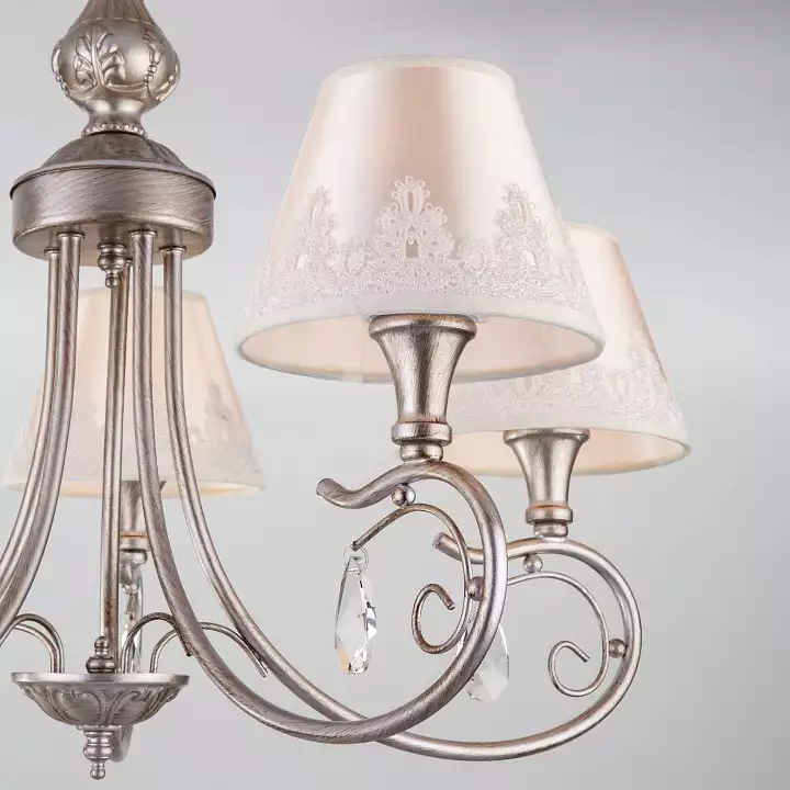 Люстра на штанге Eurosvet Incanto 60069/5 серебро 5_EV_83400.webp big
