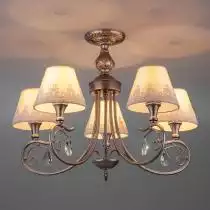Люстра на штанге Eurosvet Incanto 60069/5 серебро 1_EV_83400.webp small