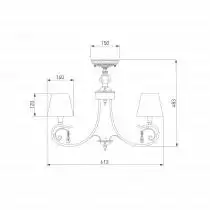 Люстра на штанге Eurosvet Incanto 60069/5 серебро 4_EV_83400.webp small