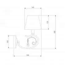 Бра Eurosvet Incanto 60069/1 серебро 3_EV_83399.webp small