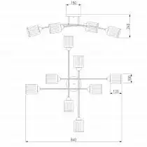 Люстра на штанге Eurosvet Ruby 30125/8 хром 3_EV_83483.webp small