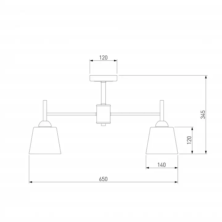 Люстра на штанге Eurosvet Fresco 70085/5 белый 4_EV_83420.webp big