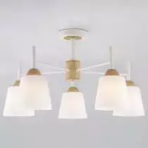 Люстра на штанге Eurosvet Fresco 70085/5 белый