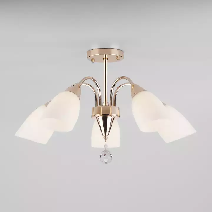 Люстра на штанге Eurosvet Ellene 30149/5 золото 0_EV_a043903.webp big
