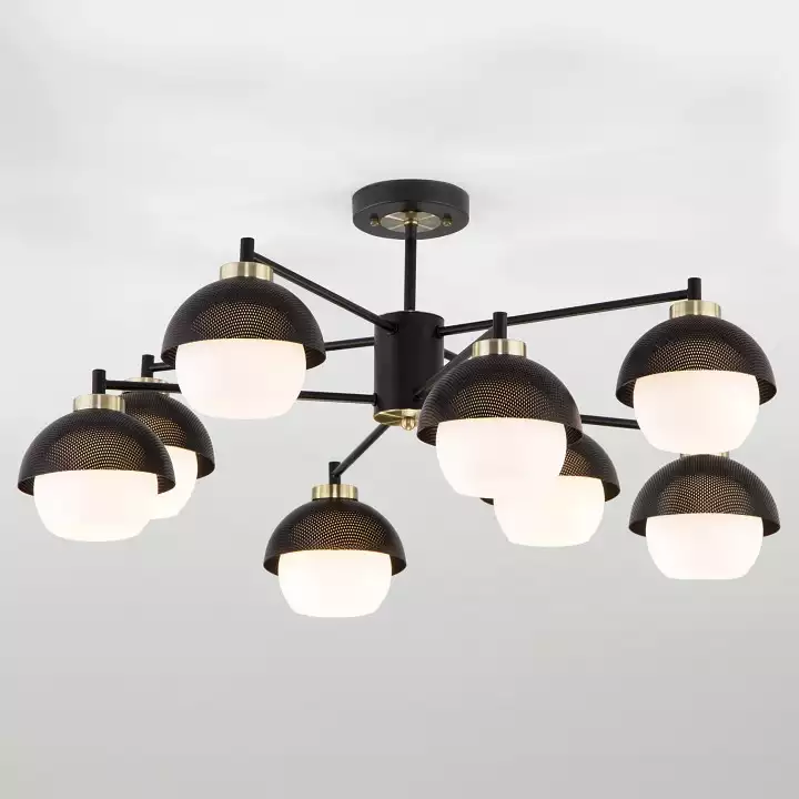 Люстра на штанге Eurosvet Nocciola 70106/8 черный 0_EV_a044935.webp big