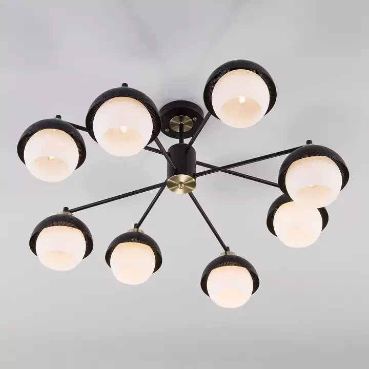 Люстра на штанге Eurosvet Nocciola 70106/8 черный 2_EV_a044935.webp big