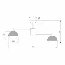 Люстра на штанге Eurosvet Nocciola 70106/8 черный 4_EV_a044935.webp small