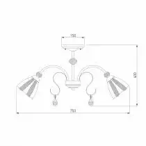 Люстра на штанге Eurosvet Floranse 30155/8 античная бронза 2_EV_a044825.webp small