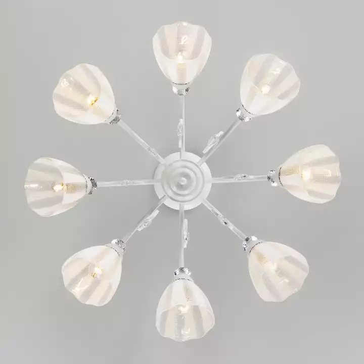 Люстра на штанге Eurosvet Floranse 30155/8 белый 2_EV_a045311.webp big