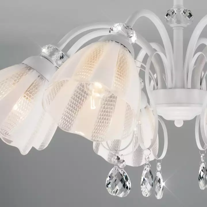 Люстра на штанге Eurosvet Floranse 30155/8 белый 3_EV_a045311.webp big