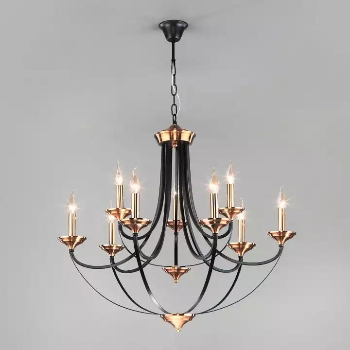 Подвесная люстра Eurosvet Lazzaro 60098/9 черный 1_EV_a045217.webp big