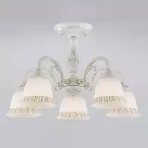Люстра на штанге Eurosvet Campina 60107/5 белый с золотом