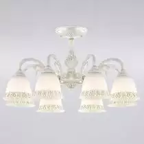 Люстра на штанге Eurosvet Campina 60107/8 белый с золотом