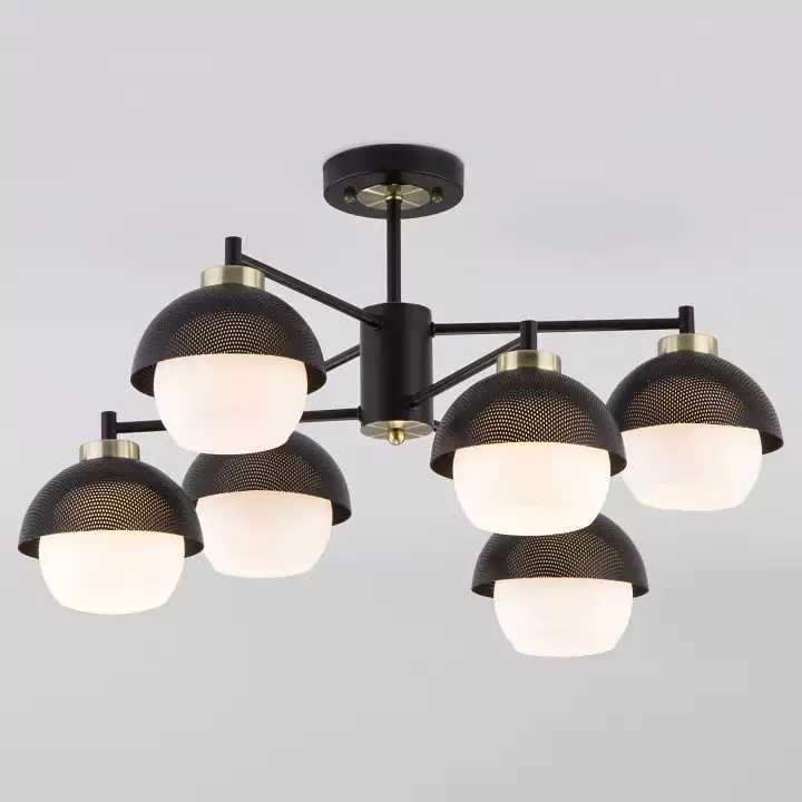 Люстра на штанге Eurosvet Nocciola 70106/6 черный 0_EV_a044934.webp big