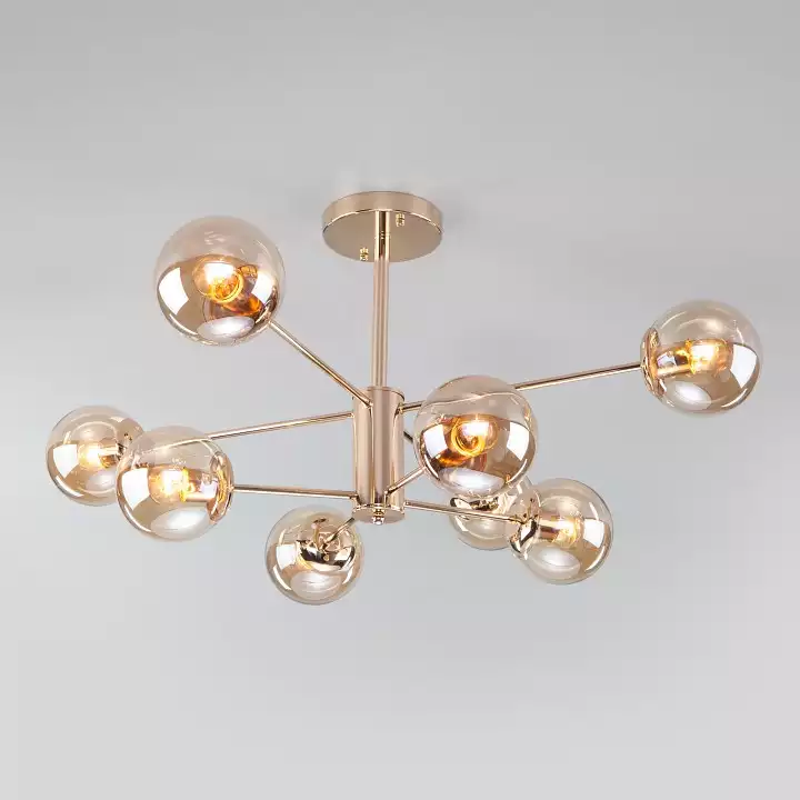 Люстра на штанге Eurosvet Ascot 30166/8 золото 0_EV_a047253.webp big