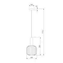 Подвесной светильник Eurosvet Bravo 50182/1 янтарь 4_EV_a045109.webp small