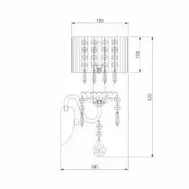 Бра Eurosvet Allata 2045/1 хром/белый 2_EV_53358.webp small
