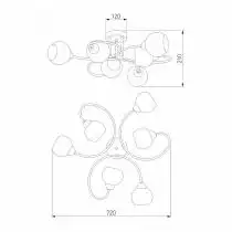 Потолочная люстра Eurosvet Tulia 30136/6 хром 2_EV_a052677.webp small