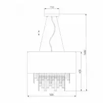 Подвесной светильник Eurosvet Amantea 10122/6 хром/прозрачный хрусталь Strotskis Smart 4_EV_a054108.webp small