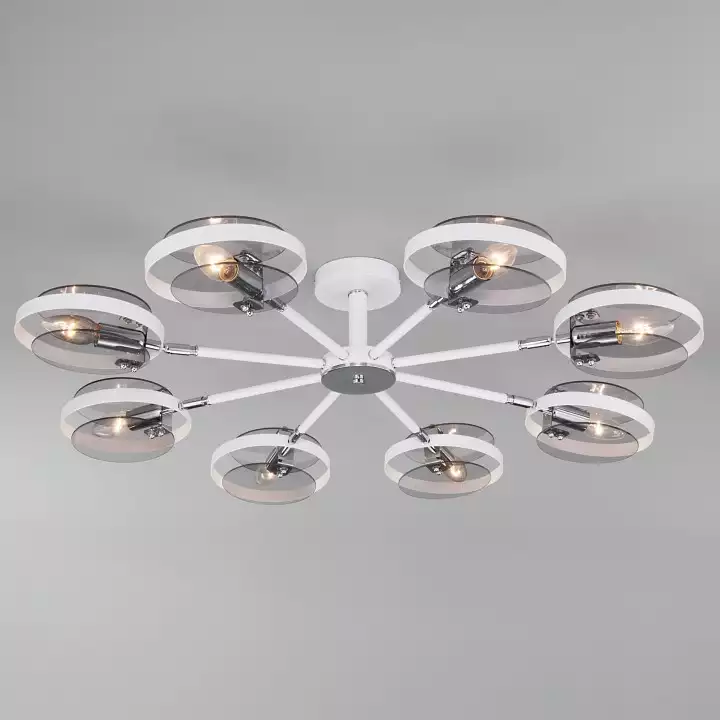 Люстра на штанге Eurosvet Gallo 70121/8 белый 0_EV_a052339.webp big