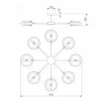 Люстра на штанге Eurosvet Gallo 70121/8 белый 2_EV_a052339.webp small
