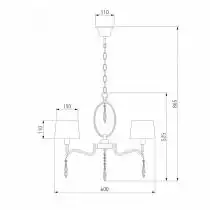 Подвесная люстра Eurosvet Madera 10127/5 хром/прозрачный хрусталь Strotskis Smart 4_EV_a054435.webp small