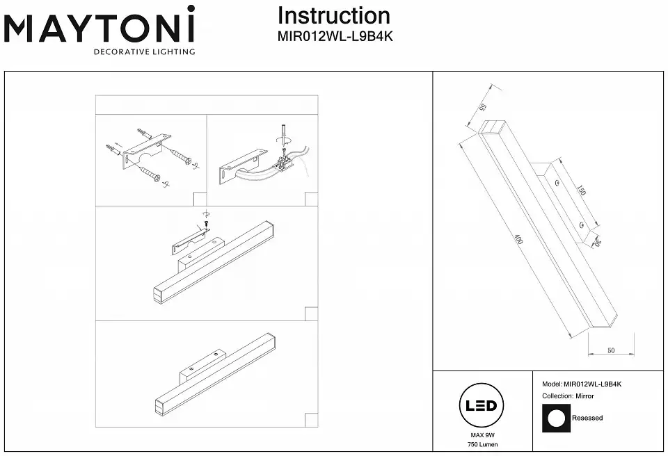 Подсветка для зеркала Maytoni Fichte MIR012WL-L9B4K 2_MY_MIR012WL-L9B4K.webp big