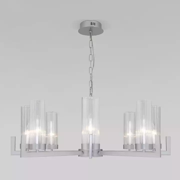 Подвесная люстра Eurosvet Arganie 60133/8 серебро 3_EV_a057760.webp big