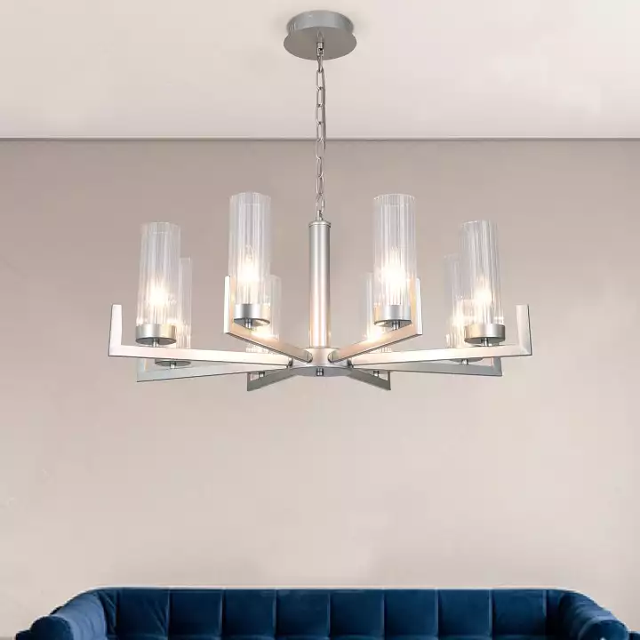 Подвесная люстра Eurosvet Arganie 60133/8 серебро 5_EV_a057760.webp big