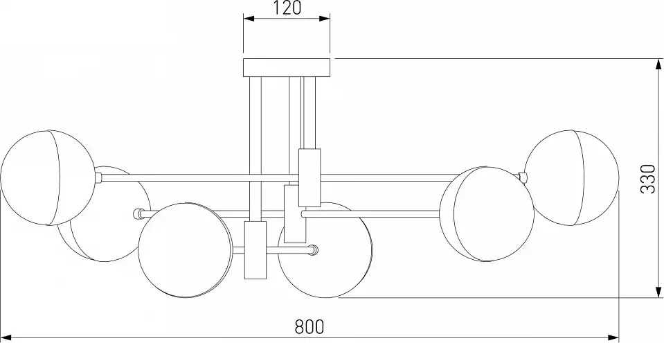Потолочная люстра Eurosvet Nuvola 70129/6 хром 2_EV_a057081.webp big