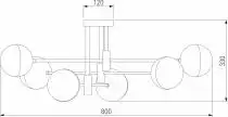 Потолочная люстра Eurosvet Nuvola 70129/6 хром 2_EV_a057081.webp small