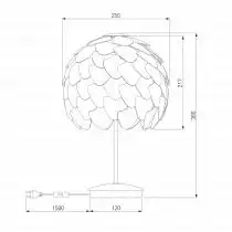 Настольная лампа декоративная Bogates Cedro 01099/1 1_EV_84395.webp small