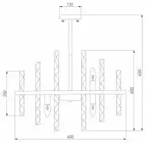 Люстра на штанге Bogates Hollis 367/9 Smart 2_EV_a058716.webp small